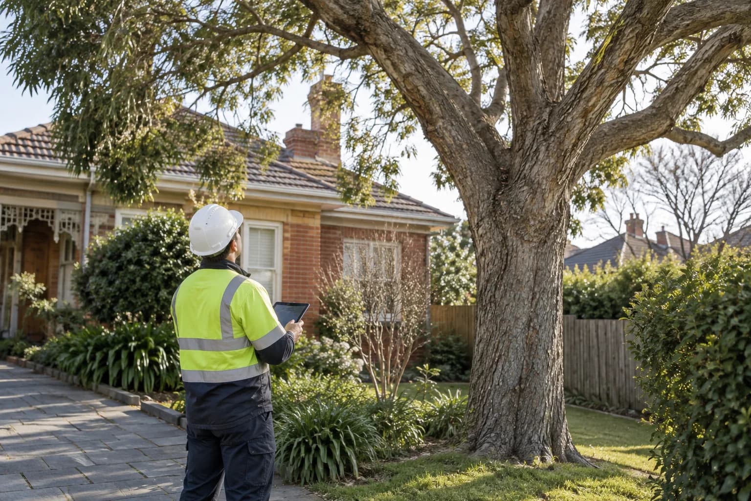Illustrative tree assessment setting in Melbourne